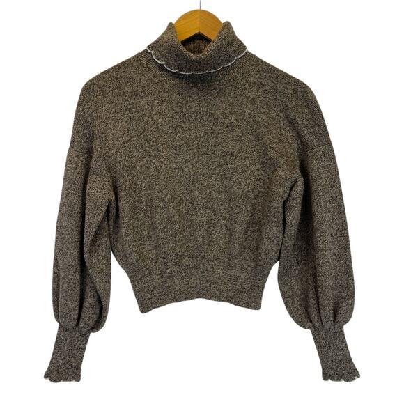 See by Chloé Chestnut scallop Turtleneck Sweater brown - 2 - Picture 3 of 13